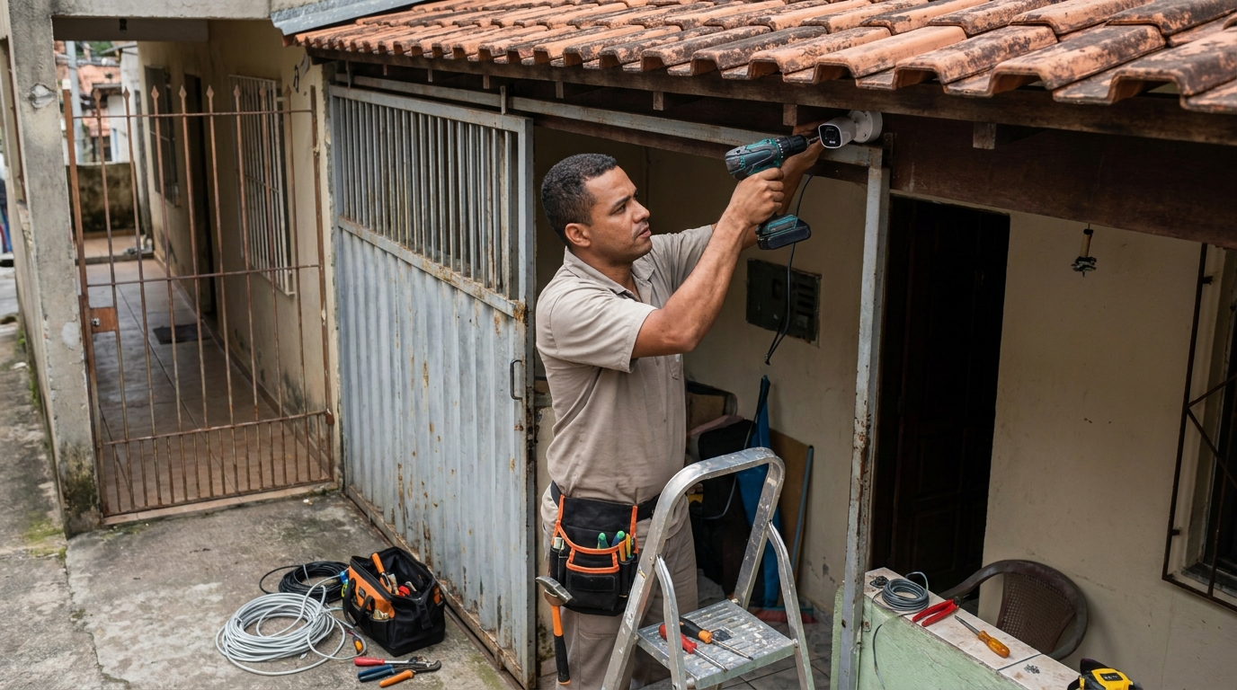 Instalação de Câmera Residencial em Suzano‑SP